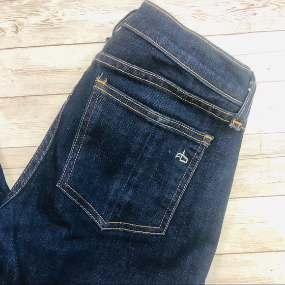 Rag & Bone Dark Wash Skinny Jeans - Picture 5 of 8